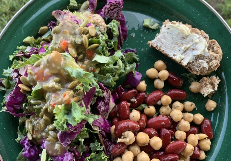 salad & beans